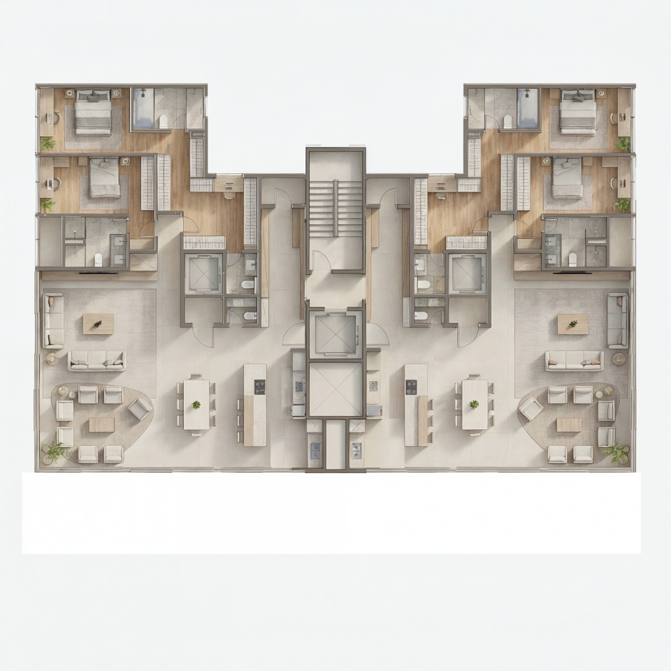 Planta 1 de Zenith Residence