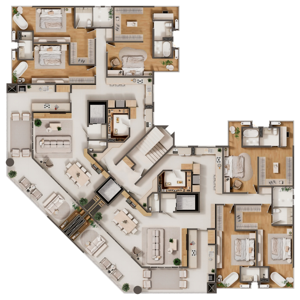 Planta 10 de Essence Residence