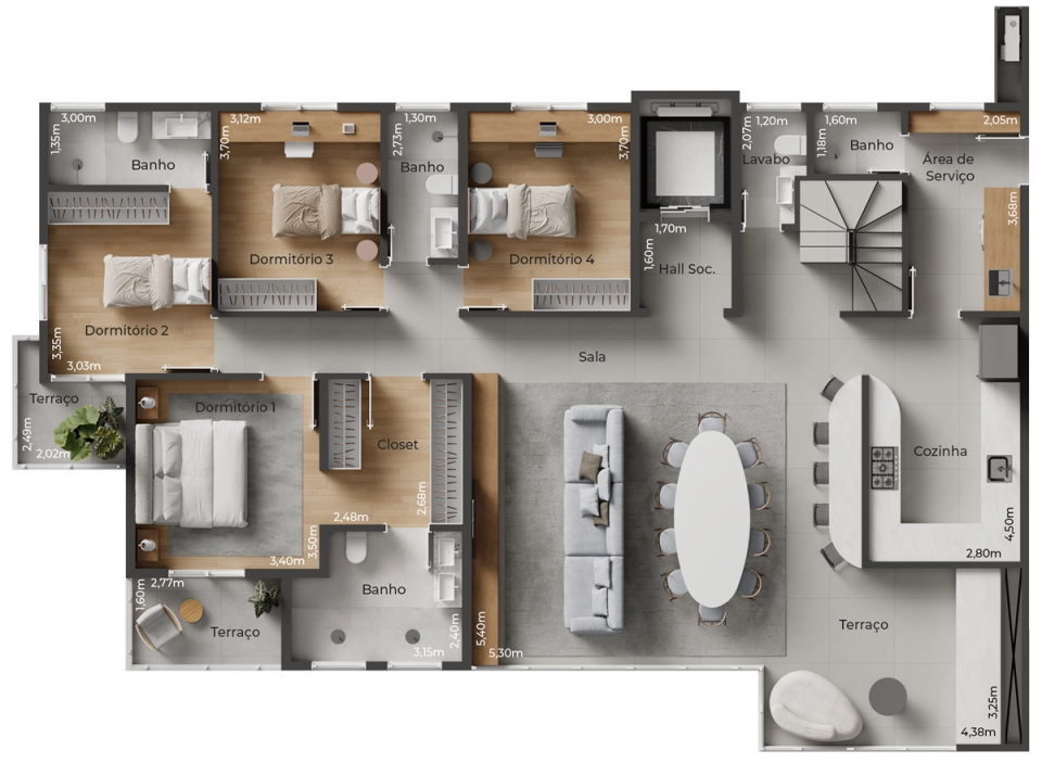 Planta 4 de Vista Park