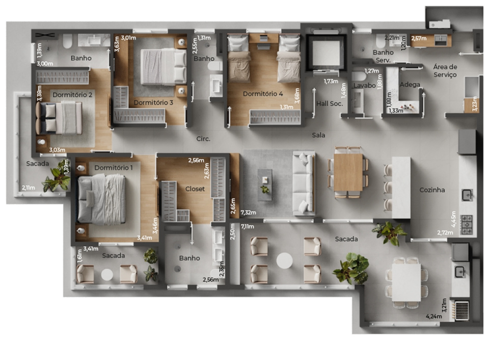 Planta 9 de Vista Park