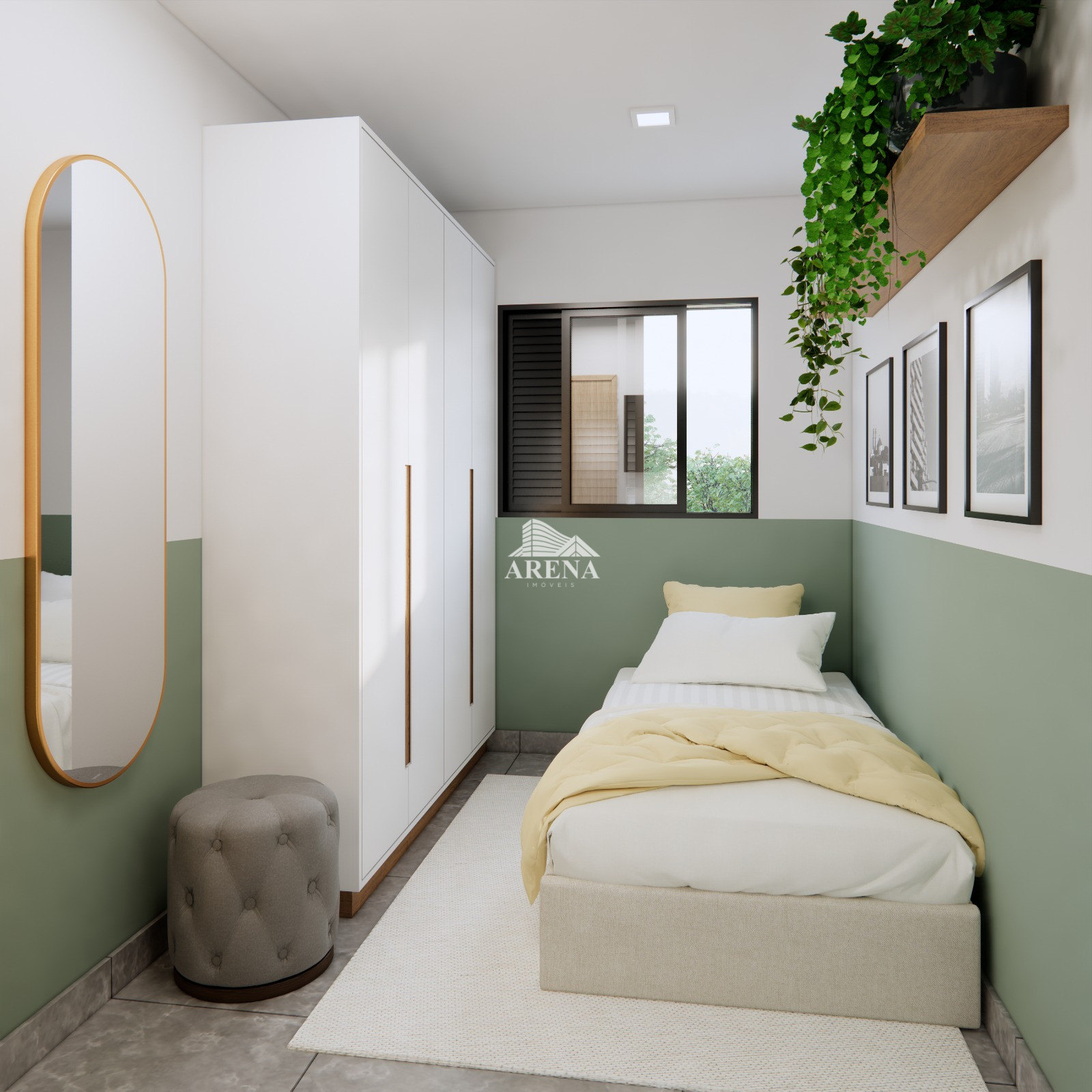 Apto garden com 2 dormitórios ( 1 suíte) no Bairro Jardim.