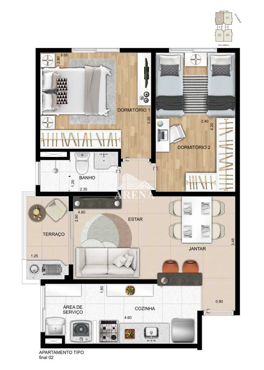 RESIDENCIAL MARTINIQUE  Aptos 2 dormitórios;  Vila Baeta Neves SBC