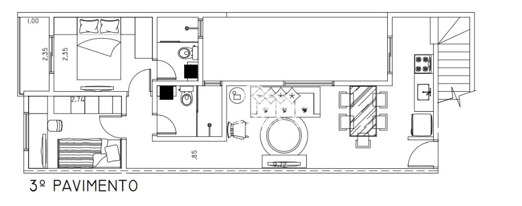 Cobertura com condomínio de baixo custo.  Com 100 m² . Na Vila Baeta Neves/ São Bernardo do Campo.  