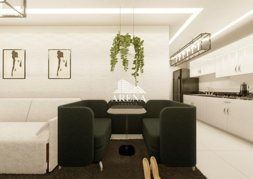 Apto  garden com 60,15 m².(44,15 m² interno, 10,00m²sacada, 9,48m² a/serviço). 2 dormitórios, sendo