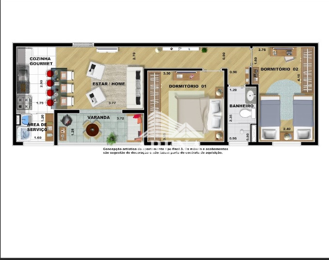 RESIDENCIAL FLORADA DOS ANDES /Apto com 2 dormitórios /SBC