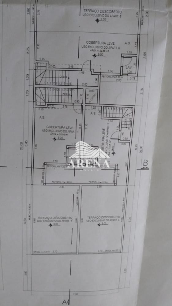 Cobertura sem condomínio com 2 quartos e 1 vaga de garagem. Excelente localização no Jardim Paraiso 